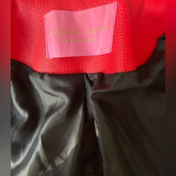 AZALEA WANG Studded Moto Jacket, Wonka Colors Rock Star Game Moto Jacket Sz: XL - Picture 13 of 16